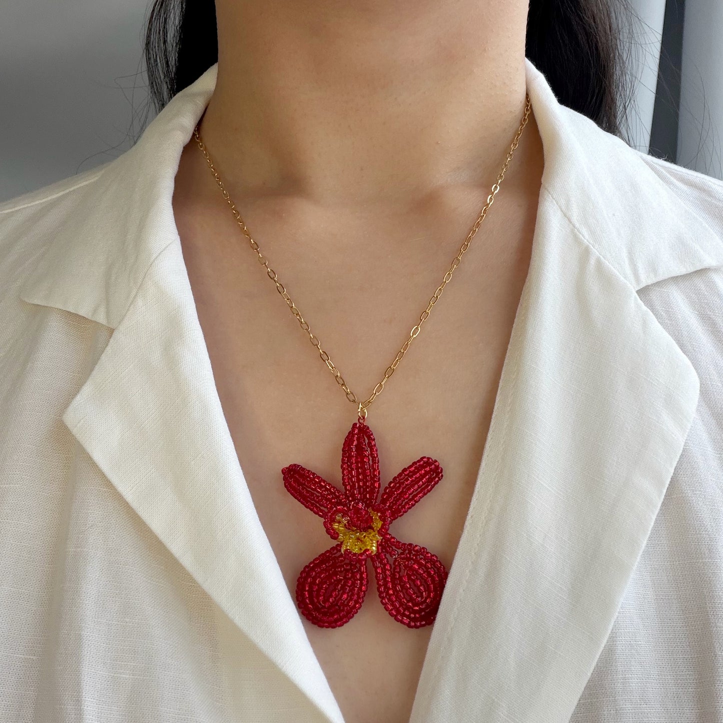 Philippine Orchid Necklaces
