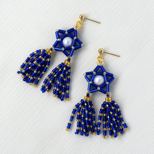 Classic Parol Earrings - Midnight Blue