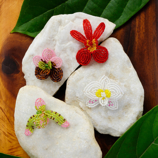 Philippine Orchid Brooches
