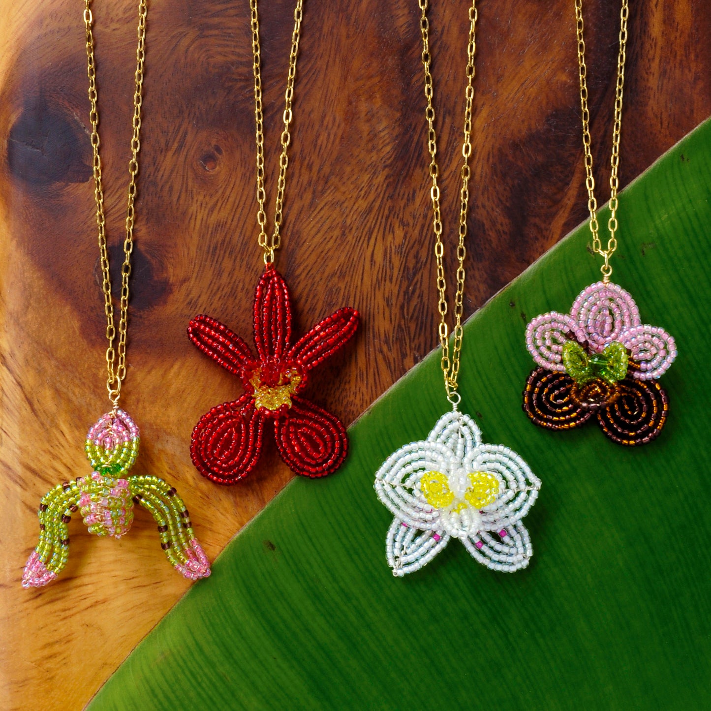 Philippine Orchid Necklaces