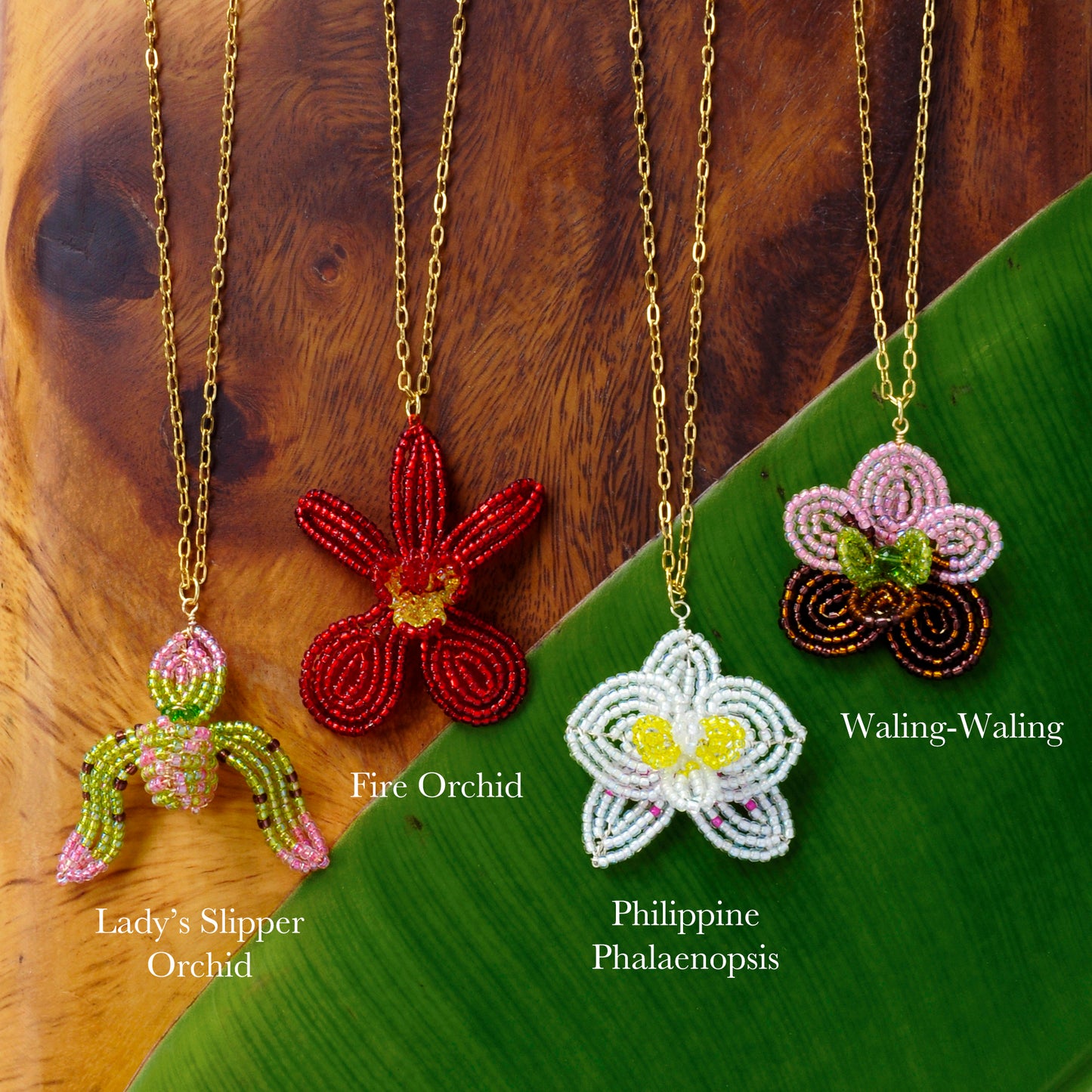 Philippine Orchid Necklaces