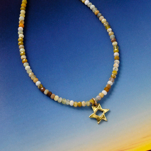 Yellow Opal Necklace